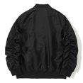 thumbnail image 4 of Styesk Vestes pour Hommes Veste de Baseball pour Homme Couleur Unie Fermeture Éclair Poche Sport Tenue de Travail à Manches Longues à Capuche Veste Décontractée, 4 of 7