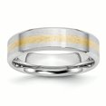 thumbnail image 1 of Cobalt 14k Gold Inlay Satin and Polished 6mm Band Size 9.5, 1 of 6