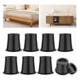 thumbnail image 2 of 3 Inch Bed Risers Heavy Duty Furniture Riser, Bed Lifts Risers, Bed Elevator Supports Up to 6,000 Lbs 8 Pack, 2 of 7
