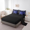 thumbnail image 3 of Erosebridal Teens Gaming Bedding Sets King Size, Blue Gamepad Comforter Sets with Sheets, Abstract Geometry Decor, Reversible 7pcs, 3 of 5