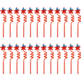 thumbnail image 1 of 24 Pailles en Plastique Réutilisables, Décorations de Fête Cocktail Luau de Plage Hawaïennes, 1 of 5