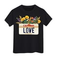 thumbnail image 1 of Size 8 Girls Short Pajamas Kids LA R.I.P Casual Printed Short Sleeved T Shirt, 1 of 4