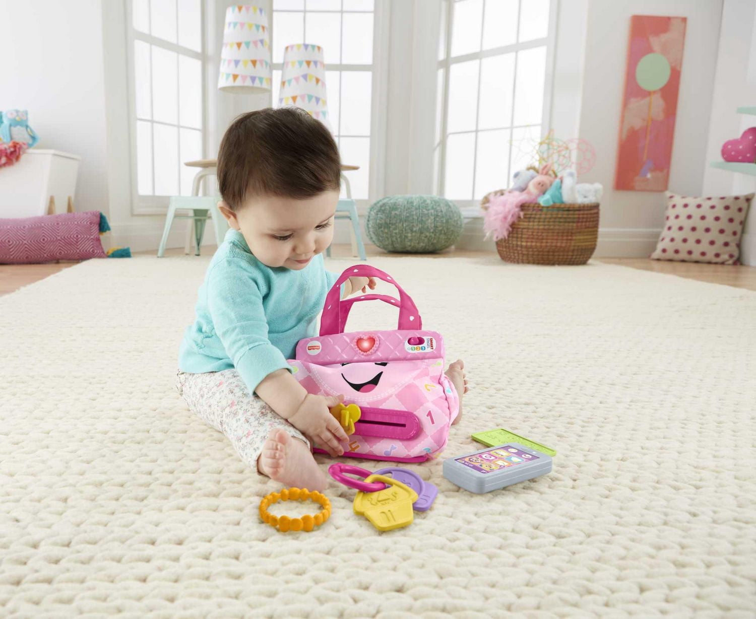 Fisher-Price Rires et Éveil Mon sac à main intelligent - Version Anglaise