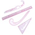 thumbnail image 3 of French Curve Ruler Curve Rulers Tailors Ruler Sewing Tools for Pattern Maker 4pcs, 3 of 8