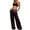 Black, variant on Breezora Satin Wide Leg Pants for Women Fluid Draping Trousers Effortless Dressy Pants for Evening and Special Occasions S Size Black
