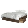 thumbnail image 3 of Nexera Foliage 3 Piece Bedroom Set, Walnut and White, 3 of 4