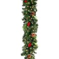 thumbnail image 2 of Pre-Lit Christmas Garlands LED Light Illuminated  Wreaths with Pinecones 1.8m 30LED, 2 of 8