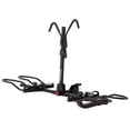 thumbnail image 1 of KAC K2-RT Sport Ratchet 2" Hitch Mounted Bike Rack w/Locking Hooks, Black, 1 of 7