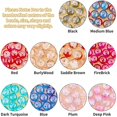 thumbnail image 4 of CHUANK 100pcs 10 Color Crackle Glass Beads 10mm Handcrafted Lampwork Round Crystal Beads Bulk, 4 of 9