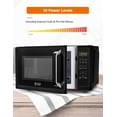 thumbnail image 3 of Commercial Chef Small Microwave 0.9 Cu. Ft. Countertop Microwave with Touch Controls & Digital Display, Black Microwave & 10 Power Levels, 3 of 6