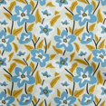 thumbnail image 1 of oneOone Rayon Light Blue2 Fabric Florals Craft Projects Decor Fabric Printed By The Yard 56 Inch Wide, 1 of 4