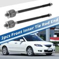 thumbnail image 2 of 2 Pcs Front Inner Tie Rod Ends Kit Suspension Steering Tie Rod End for Mazda Tribute 2001-2006 No.EV405, 2 of 7
