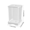thumbnail image 2 of Maplenight Mini Aquarium Desktop Aquarium with LED Light - Portable Fish Tank, Low-Maintenance Betta Bowl, Office Home Decor White, 2 of 6