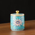 thumbnail image 3 of Enamel Ceramic Tea Caddy Tea Canister Tea Storage Container Tins Jar with Airtight Lid Water-proof Tank for Tea  Coffee  Herb  Sugar  Spice  Nuts, 3 of 3