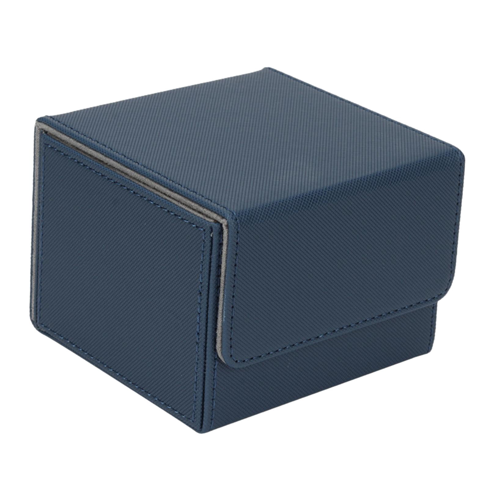 rcstronger Trading Card Deck Case Hold 140+ Cards Card Organization Box blue