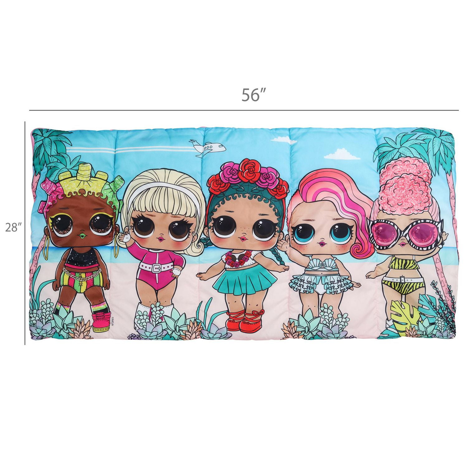 Sac de couchage pour enfant LOL Surprise avec sac de sport