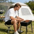 thumbnail image 4 of Btomtd Tabouret Pliant Télescopique Portable Robuste pour Camping Extérieur Pêche Randonnée Voyage en Acier Inoxydable Siège de Camp Portable Solide Durable, 4 of 7