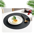 thumbnail image 1 of LSLJS Napperon Rond en Cuir, Couleur Unie, Napperons en Faux Cuir, Tapis à Café, Tapis de Table de Cuisine, Napperons de Table de Cuisine Faciles à Nettoyer, Napperons, 1 of 7