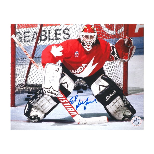 Ed Belfour Signed Team Canada Canada Cup Tournament 8x10 Photo