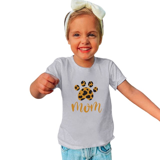 B91xZ Shirts T - pour Filles, Manches Courtes, Col Rond, Gris 12-18 Mois