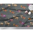 thumbnail image 3 of Soimoi Gray Cotton Voile Fabric Check & World Map Print Sewing Fabric Yard 42 Inch Wide, 3 of 5