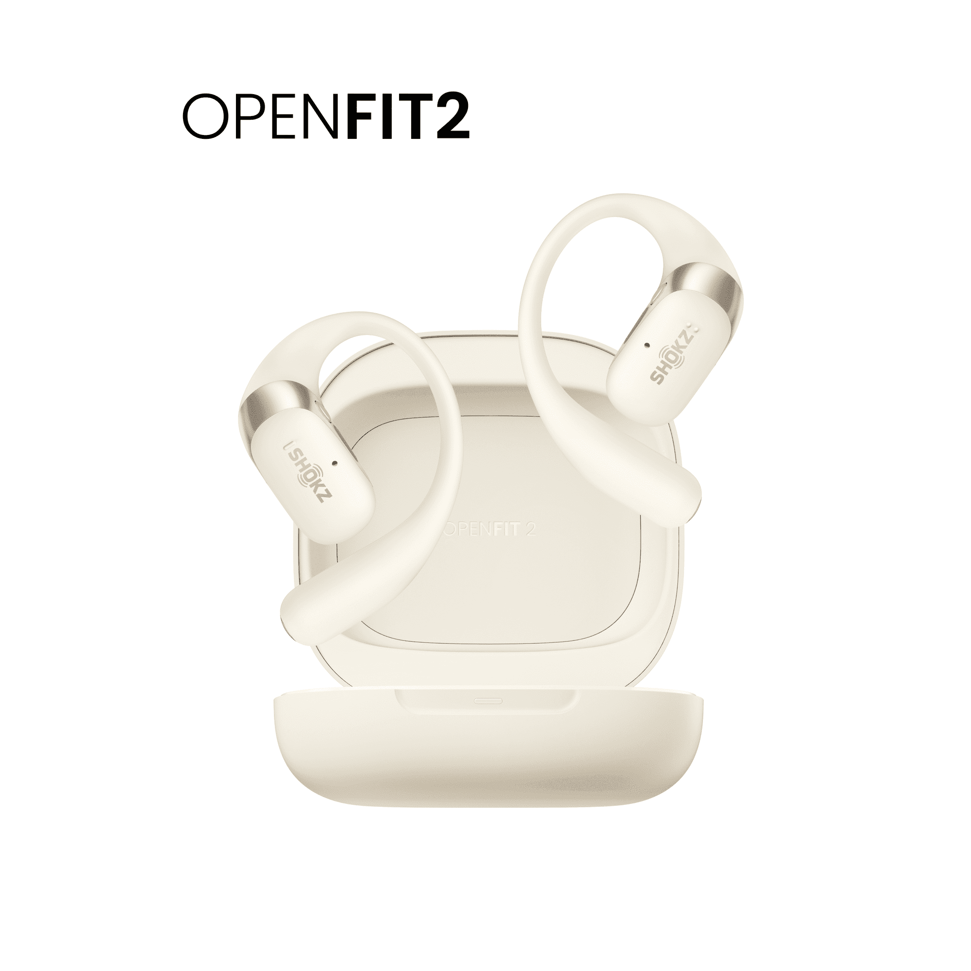 Shokz OPENFIT 2+ ワイヤレスイヤホン New Shokz OpenFit 2 - Open-Ear Wireless Bluetooth Headphones