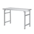 thumbnail image 3 of Stainless Steel Folding Table, 660 LBS Commercial Prep Table, Heavy-Duty Single-Tier Portable Workstation for Kitchen, 3 of 7