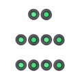 thumbnail image 1 of QualitChoice Coussinets d'Oreille Coussins Écouteurs de Jeu Coussinets Ronds en Cuir Manchon en Maille Coussinets de Rechange pour Skullcandy Hehs2.0 Vert 5Ensemble, 1 of 6