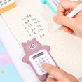 thumbnail image 5 of Cute Caculatators Caculatator Student Calculator Portable Calculator Mini Calculator Portable Calculator Cute Bear Style 8 Digit Calculator Mini Cartoon Calculator For Girl, 5 of 5