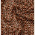 thumbnail image 1 of Soimoi Orange Poly Georgette Fabric Leopard Animal Skin Print Sewing Fabric Yard 52 Inch Wide, 1 of 6