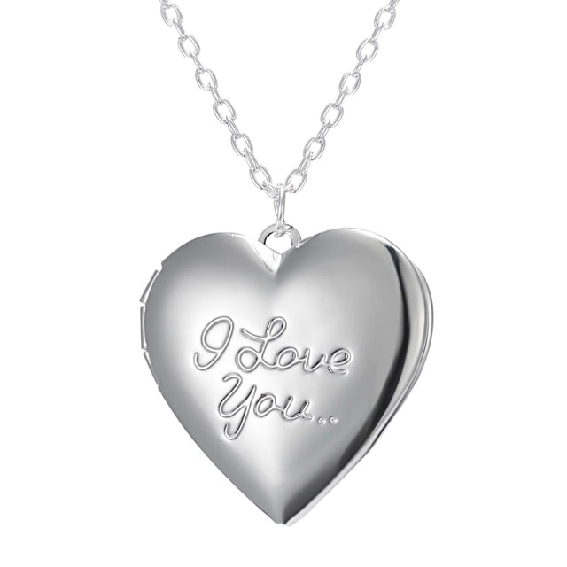 EGNMCR Colliers et Pendentifs Cadre Photo Ouvrable Photo Sculptée Collier de Mode Collier de Tempérament Femmes un Collier