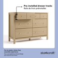 thumbnail image 3 of Storkcraft Horizon Commode 6 tiroirs, Bois flotté, 3 of 11