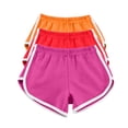thumbnail image 1 of Timegard 3pc Womens Yoga Short Elastic Waisted Summer Athletic Running Active Sports Shorts Sweatshorts, 1 of 7