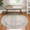 thumbnail image 1 of Unique Loom 3147928 5 ft. 3 in. x 5 ft. 3 in. Victoria Noble Round Rug, Blue, 1 of 1