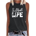 thumbnail image 2 of SDNall Womens Fashion Printed Round-Neck Loose Sleeveless T-shirt Pullover Tops, 2 of 9