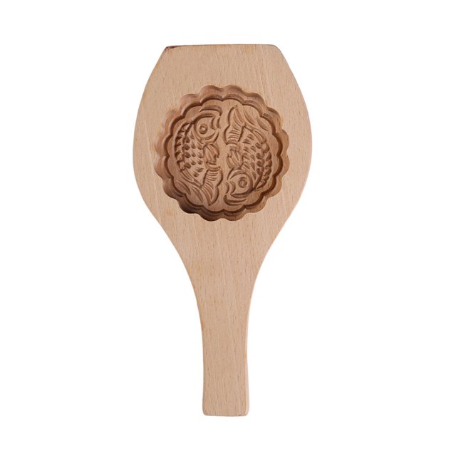 kurtrusly Mooncake Cake Moule à Bois Chocolat Biscuit Cookie Moule Réutilisable Outil de Cuisson Lavable Gadget Cuisine Ustensiles de Cuisine Type 10 1Set