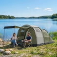thumbnail image 2 of Outsunny Camping Tent with Rainfly Waterproof for 3-4 Person, Green, 2 of 10