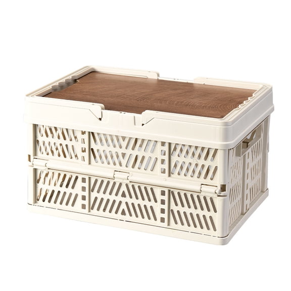 JWshufel Multifunctional Outdoor Storage Box Foldable Portable Organizer with Delivery Tray for Camping Picnics Fishing and Skiing Long Lasting Water Resistant Easy to Carry and Store