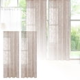 thumbnail image 1 of Elegant Lace Window Curtain for Living Room and Bedroom French Style Semi Lace Drapery with Curtain Rod Hole Polyester Fabric Light Filtering Home Curtain, 1 of 7