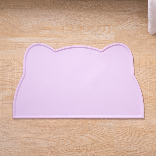 Precisely Designed Cat Food Mat Silicone Non Bowl Mat for Mess-Free Feeding and Floor with Durable TPR Material