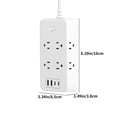 thumbnail image 2 of Us Specification Socket Smart Plug Household Plug Board Multifunctional Port Plug Large Probability Output Multiple Security Certificates Overload Protection Smart Plug with Usb, 2 of 8