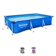 thumbnail image 1 of Bestway Steel Pro 9.8' x 6.6' x 26" Metal Frame Above Ground Pool, Filter Pump & Cartridge, 1 of 9