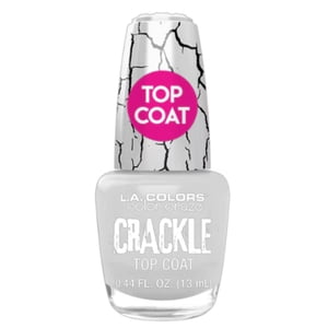 Crackle blanc ongles polonais