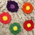 thumbnail image 3 of Éponge à Vaisselle Fleurie, Lot de 3, Chiffon Réutilisable, Tournesol, Éponge à Vaisselle (Vert), 3 of 5