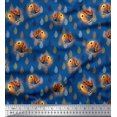 thumbnail image 1 of Soimoi Poly Georgette Fabric Feather & Bird Cartoon Fabric Prints by Yard 42 Inch Wide, 1 of 3