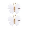 thumbnail image 1 of 2 Pcs Pinces à Cheveux Papillon Cheveux Bouclés Accessoires de Coiffure Portables Mignons Maille Blanche, 1 of 9