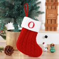 thumbnail image 3 of Birdeem Cute Letters Christmas Stocking Decoration Christmas Tree Pendant Christmas Style Wool Knitted Socks Decoration Props, 3 of 12