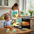 thumbnail image 4 of TIMIFIS Polyester Apron, Easter Cooking Apron Insulated Mitts Insulated Pads Three Piece Set Suspender Apron Kitchen Cooking Apron Bbq Apron Holiday Decorative Sleeveless Apron Home Decor, 4 of 6