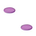 thumbnail image 1 of QualitChoice Coussin de Siège Portable de Remplacement Rond Relaxant Respirant Doux pour Maison Bureau Fauteuil Canapé Tapis Accessoires Violet 2 Pcs, 1 of 6