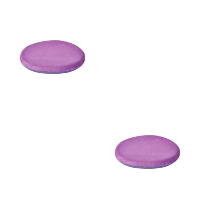 QualitChoice Coussin de Siège Portable de Remplacement Rond Relaxant Respirant Doux pour Maison Bureau Fauteuil Canapé Tapis Accessoires Violet 2 Pcs